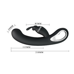Pretty Love Vibro Rabbit  Webb Noir